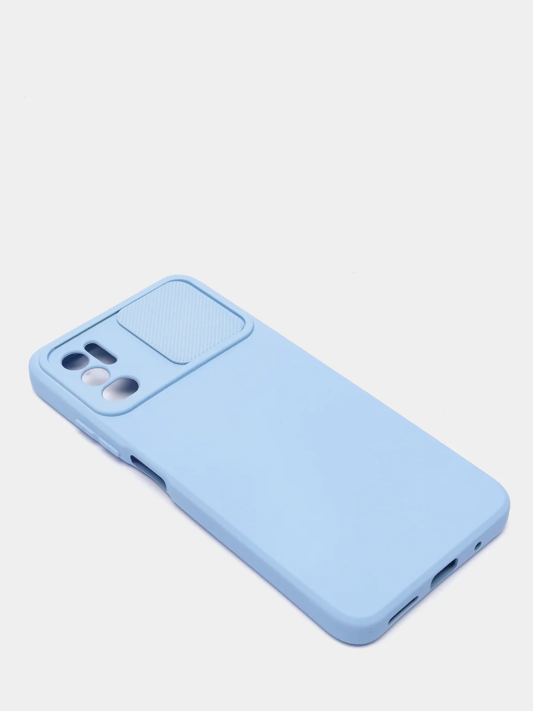 Голубой чехол с раздвижным окном для защиты камеры POCO M3 PRO / NOTE 10T