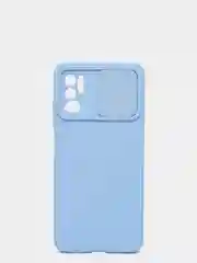 Голубой чехол с раздвижным окном для защиты камеры POCO M3 PRO / NOTE 10T