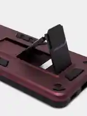 Бордовый чехол 2 в 1 на Samsung S21, подставка и магнитный держатель