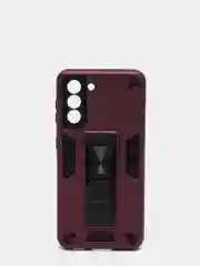 Бордовый чехол 2 в 1 на Samsung S21, подставка и магнитный держатель