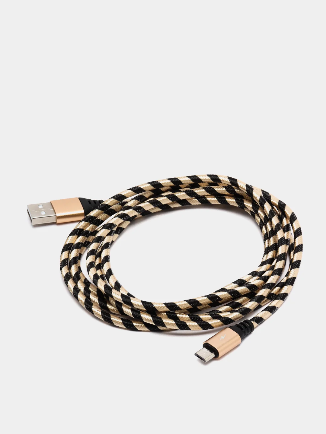 Золотой кабель USB Lightning, Micro-USB, Type-C, 2 метра