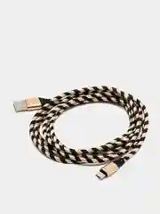 Золотой кабель USB Lightning, Micro-USB, Type-C, 2 метра