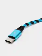 Синий кабель USB Lightning, Micro-USB, Type-C, 2 метра
