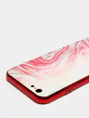 Бежевый чехол с блестками со стеклянной панелью Iphone 11,12,13,Pro,Max,XR,X,XS,7+,8+,7,8,SE,6,6S