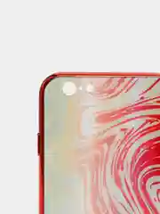 Бежевый чехол с блестками со стеклянной панелью Iphone 11,12,13,Pro,Max,XR,X,XS,7+,8+,7,8,SE,6,6S