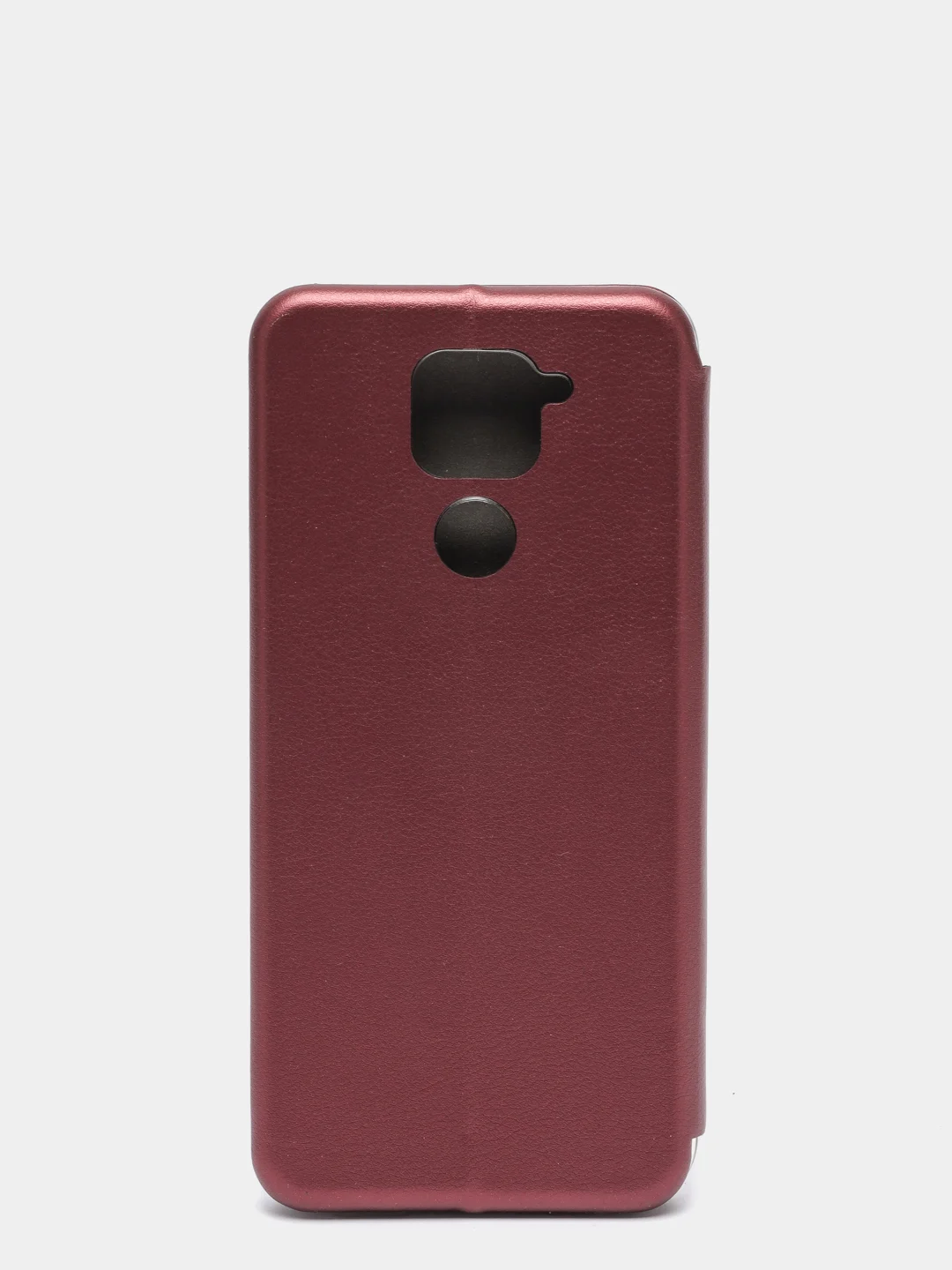 Бордовый чехол книжка Xiaomi Redmi Note 9 / 10X