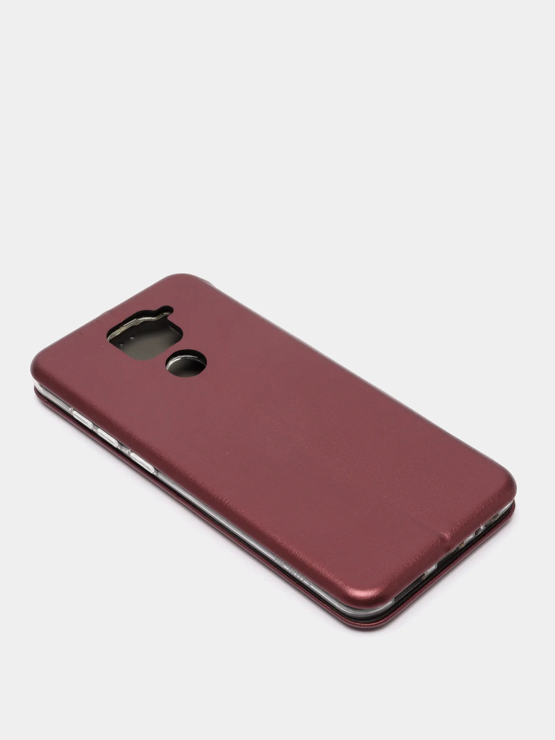 Бордовый чехол книжка Xiaomi Redmi Note 9 / 10X