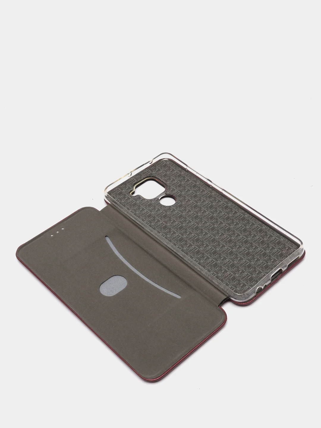 Бордовый чехол книжка Xiaomi Redmi Note 9 / 10X