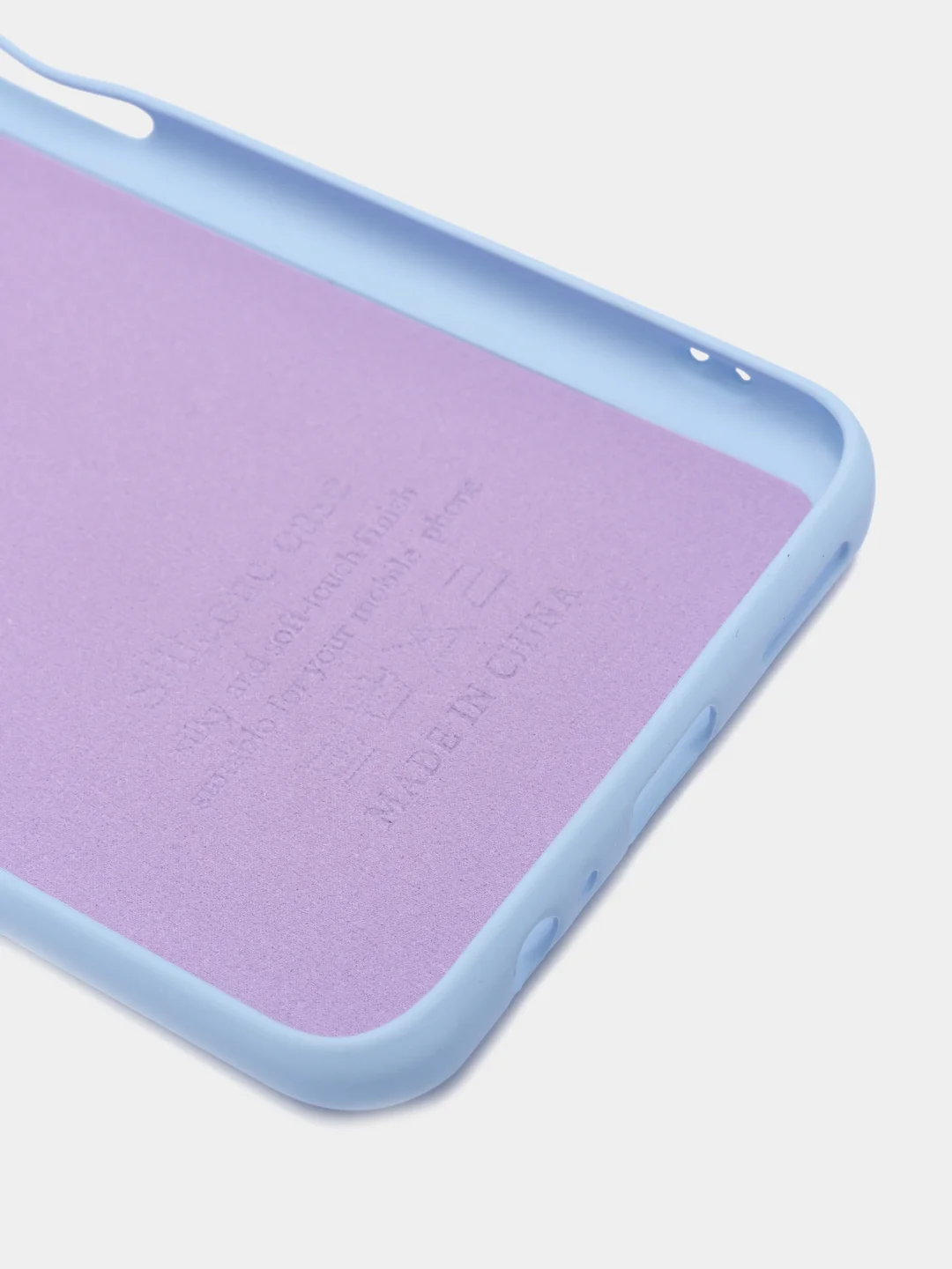 Голубой чехол с бархатом внутри Huawei Honor 10X Lite