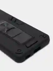 Черный чехол 2 в 1 на Samsung S21, подставка и магнитный держатель