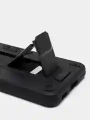 Черный чехол 2 в 1 на Samsung S21, подставка и магнитный держатель