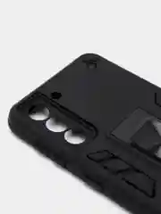 Черный чехол 2 в 1 на Samsung S21, подставка и магнитный держатель