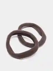 Угольный резинки для волос бесшовные, 2 штуки