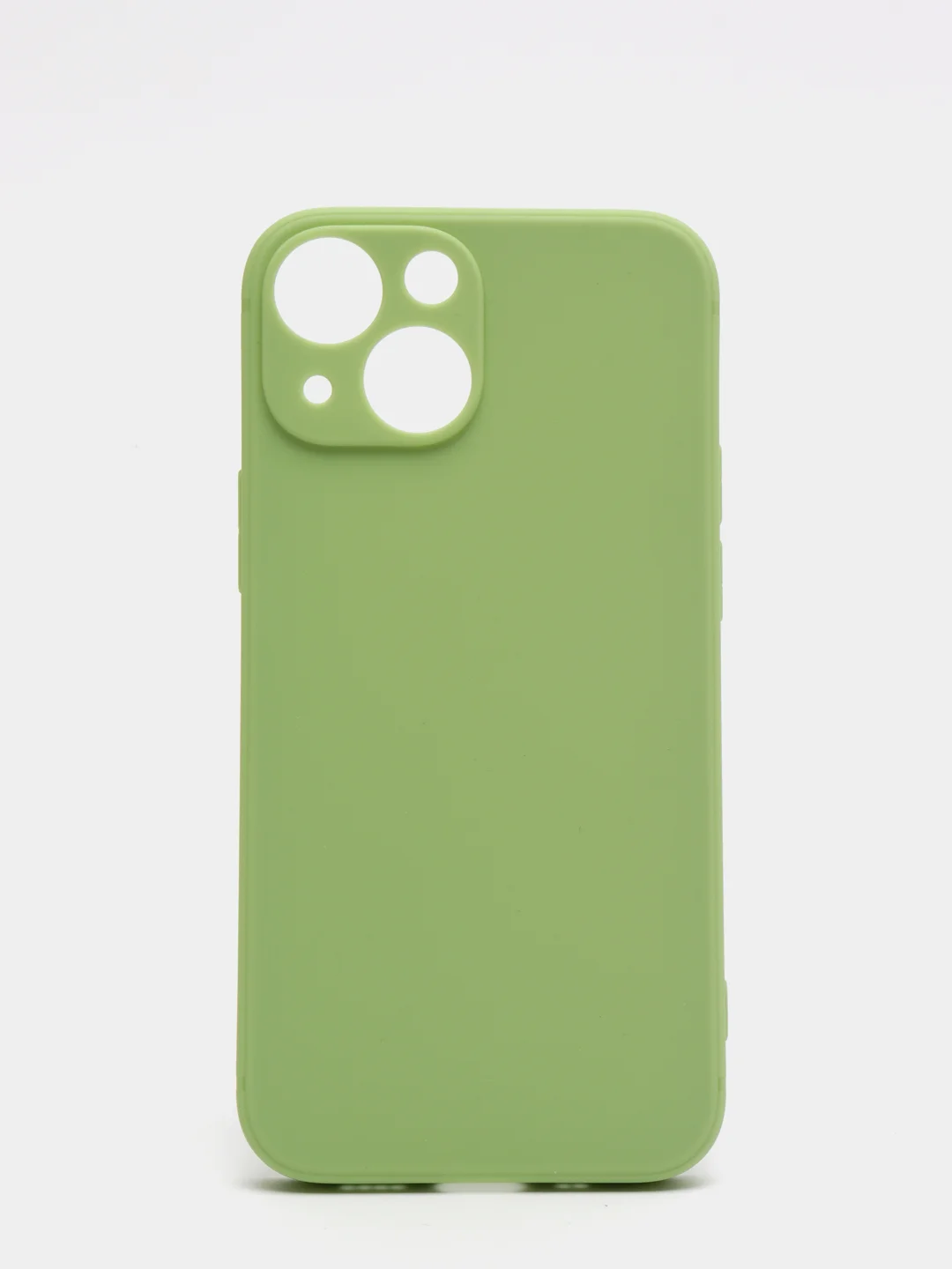 Салатовый матовый силиконовый чехол для iPhone 13, 13 mini, 13 Pro, 13 Pro Max