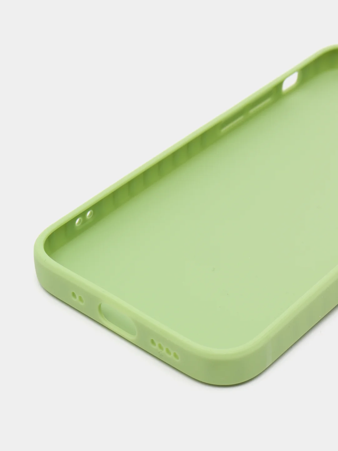 Салатовый матовый силиконовый чехол для iPhone 13, 13 mini, 13 Pro, 13 Pro Max