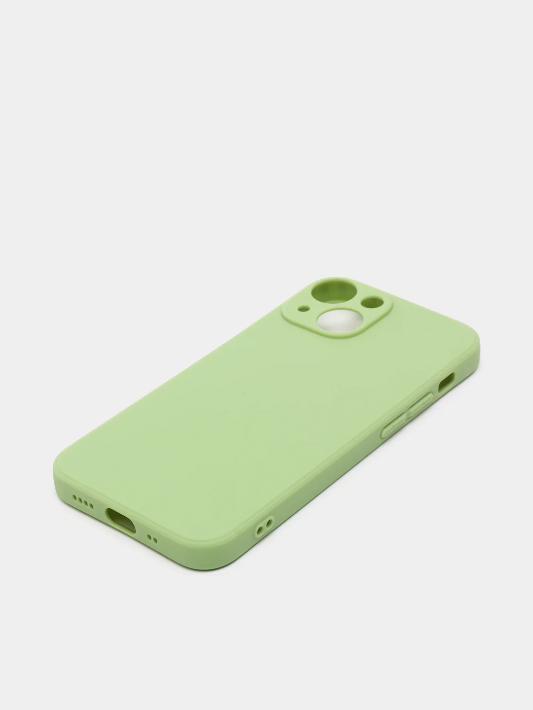 Салатовый матовый силиконовый чехол для iPhone 13, 13 mini, 13 Pro, 13 Pro Max