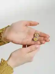 Серьги круглые