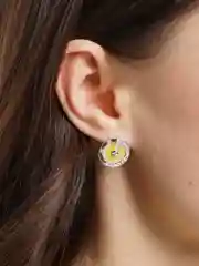 Серьги круглые