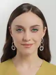 Бирюзовый серьги женские, классические