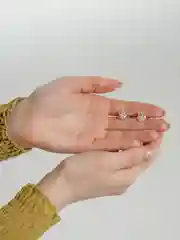 Золотой серьги-гвоздики/пусеты