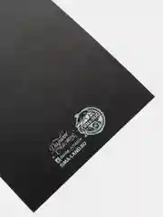 Хром открытка на черном крафте с конвертом