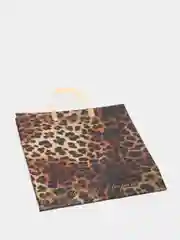 Золотистый хаки подарочный пакет пластик 30*30*10см
