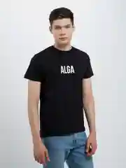 Черный футболка ALGA