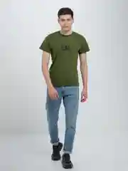 Зелёный хаки футболка ALGA