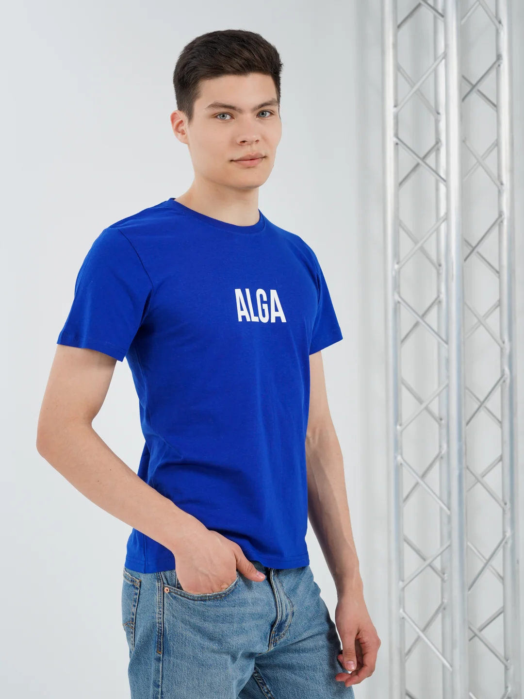 Синий футболка ALGA
