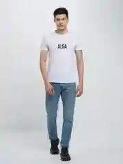 Белый футболка ALGA