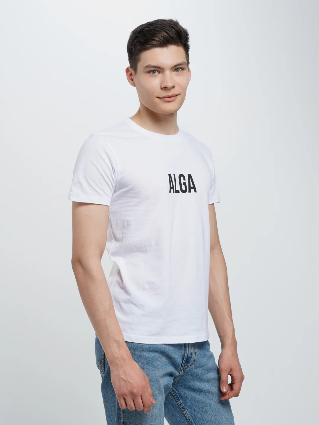 Белый футболка ALGA