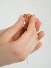 Манго кафф и серьга золотистые