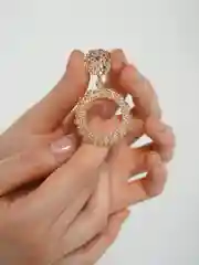 Золотой серьги подвески кольца Margarites