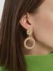 Золотой серьги подвески кольца Margarites