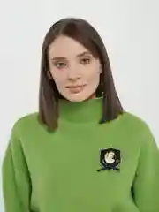 Черный брошь-шеврон, 5,5 х 7 см