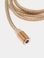 Тёмно-серый кабель зарядный магнитный тканевый MicroUSB/Type-C/Lightning  2.4A, Айфон, Андроид,головка
