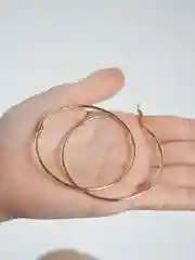 Серьги-кольца "Конго", 2 цвета и 12 диаметров