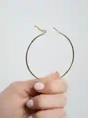 Серьги-кольца "Конго", 2 цвета и 12 диаметров