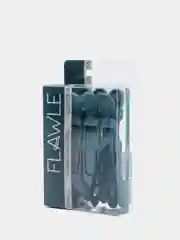 Тёмно-бирюзовый зажим-трансформер для волос Flawle Rubberized 1.302