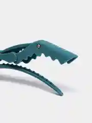 Тёмно-бирюзовый зажим-трансформер для волос Flawle Rubberized 1.302