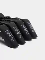 Черный зажим-трансформер для волос Flawle Rubberized 1.302