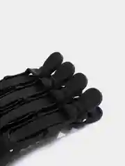 Черный зажим-трансформер для волос Flawle Rubberized 1.302