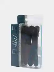 Черный зажим-трансформер для волос Flawle Rubberized 1.302