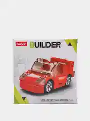 Красный конструктор пластиковый Sluban BUILDER "Ретро автомобиль", 44 детали