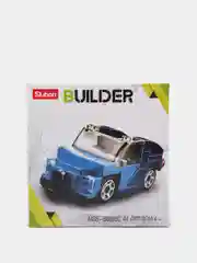 Синий конструктор пластиковый Sluban BUILDER "Ретро автомобиль", 44 детали