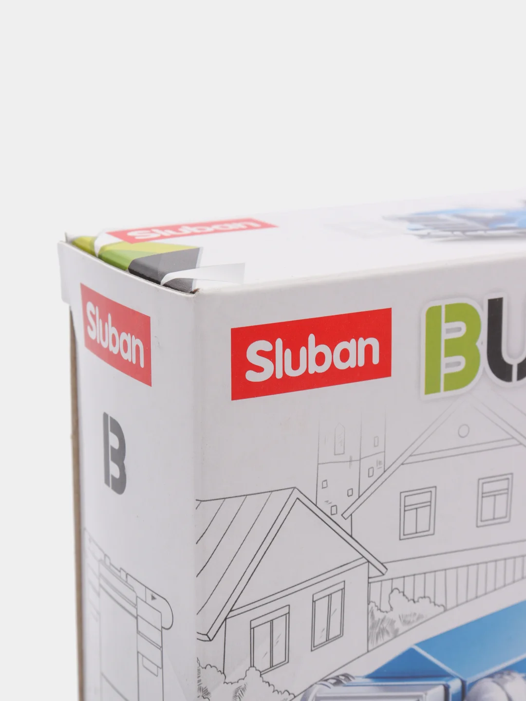 Голубой конструктор пластиковый Sluban BUILDER "Ретро автомобиль", 44 детали