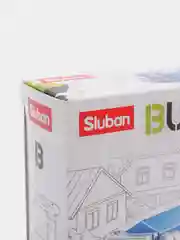 Голубой конструктор пластиковый Sluban BUILDER "Ретро автомобиль", 44 детали