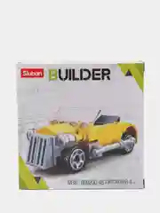 Горчичный конструктор пластиковый Sluban BUILDER "Ретро автомобиль", 44 детали