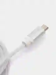 Белый светящийся кабель Lightning / micro-USB для быстрой зарядки телефона