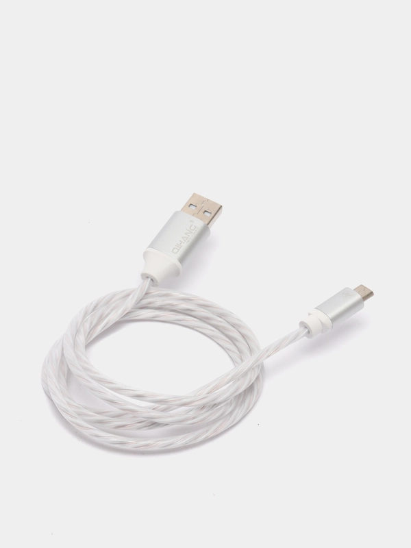 Светящийся кабель Lightning / micro-USB для быстрой зарядки телефона